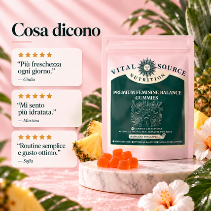 Gomme probiotiche all'ananas