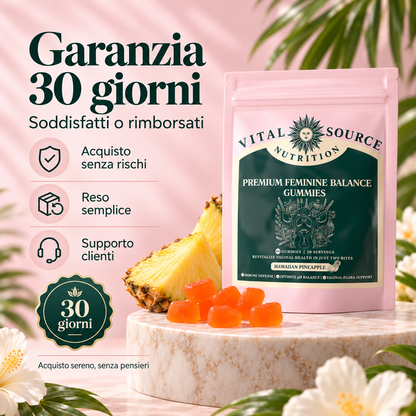 Gomme probiotiche all'ananas